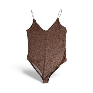 Gaze Women's animal print bodysuit size S